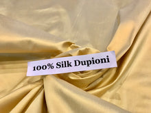 Load image into Gallery viewer, Goldenrod 100% Silk Dupioni.    1/4 Metre Price