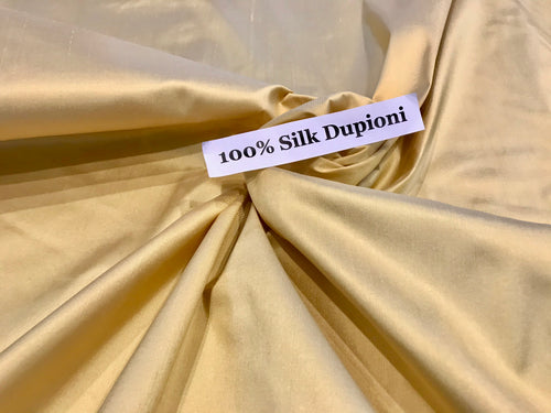 Goldenrod 100% Silk Dupioni.    1/4 Metre Price