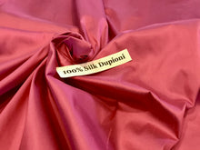 Load image into Gallery viewer, Bubblegum Pink 100% Silk Dupioni.   1/4 Metre Price