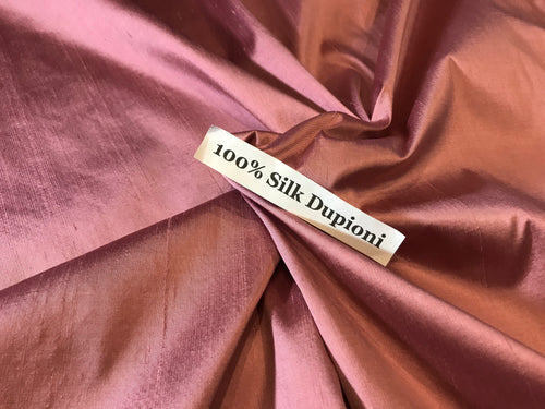 #1320 Pink Punch 100% Silk Dupioni Remnant