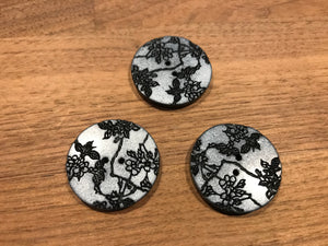 1 1/8" Cherry Blossom Button.   Price per Button