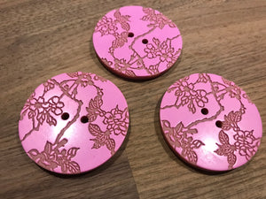1 3/4" Cherry Blossom Button.  Price per Button