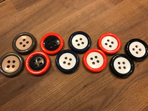 Large Two Tone Buttons.    Price per Button