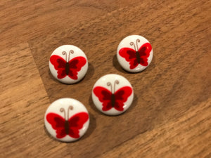 Beautiful Butterflies Buttons.  Price per Button