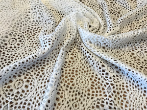 Cream Crochet Look Lace.  1/4 Metre Price