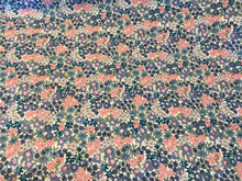 Load image into Gallery viewer, Blue &amp; Pink Daisies 100% Cotton.   1/4 Metre Price
