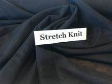 Load image into Gallery viewer, Navy Mesh Knit 80% Nylon 20% Spandex.   1/4 Metre Price