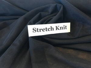 Navy Mesh Knit 80% Nylon 20% Spandex.   1/4 Metre Price