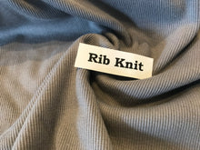 Load image into Gallery viewer, Grey Tubular Ribbing Knit.   1/4 Metre Price