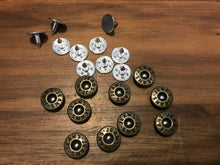 Load image into Gallery viewer, Antique Gold &quot;Jeans&quot; Rivets Bag of 10