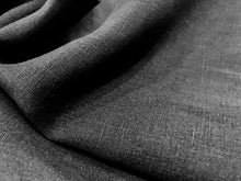 Load image into Gallery viewer, Black Italian Handkerchief Linen.   1/4 Metre Price