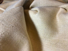Load image into Gallery viewer, Light Caramel Yellow 100% Silk Tussah Suiting. 1/4 Meter Price