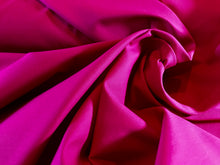 Load image into Gallery viewer, Fuchsia Cotton Sateen  97% Cotton 3% Spandex.  1/4 Metre Price