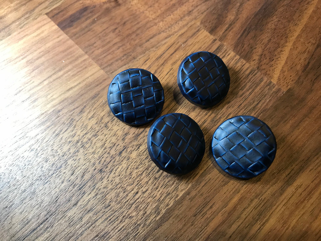 Plastic Basket Weave Buttons.  Price per Button