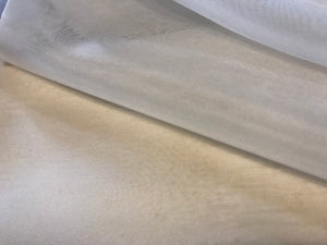 Ivory Silk Organza 100% Silk.  1/4 Metre Price