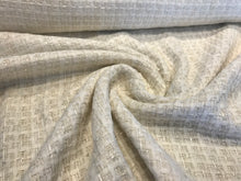 Load image into Gallery viewer, White/Ivory Couture Tweed  35% Wool 15% Acrylic 15% Polyester 10% Mohair 10% Alpaca 10% Cotton 5% Other.   1/4 Meter Price