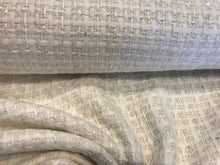 Load image into Gallery viewer, White/Ivory Couture Tweed  35% Wool 15% Acrylic 15% Polyester 10% Mohair 10% Alpaca 10% Cotton 5% Other.   1/4 Meter Price