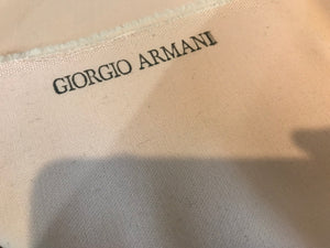 Peach Fleece Armani 100% Wool.   1/4 Metre Price