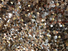 Load image into Gallery viewer, Blush Gold &amp; Silver Sequins on Tulle.    1/4 Metre Price
