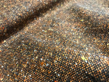 Load image into Gallery viewer, Brown Orange Speckled Wool Blend.   1/4 Metre Price