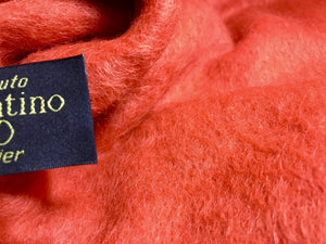 Exclusive Designer Orange 70% Wool 15% Mohair 15% Alpaca Coating