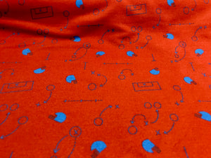 Soft French Terry Rugby Print 95% Cotton 5% Elastane.   1/4 Metre Price