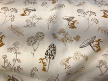 Load image into Gallery viewer, Bunnies &amp; Mushrooms 100% Cotton.   1/4 Metre Price