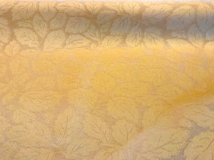 #1011 Yellow Leaves 100% Polyester Jacquard Home Decor Remnant