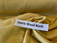 Load image into Gallery viewer, Lamplight Yellow 100% Wool Double Knit.   1/4 Metre Price