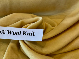 Lamplight Yellow 100% Wool Double Knit.   1/4 Metre Price
