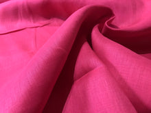 Load image into Gallery viewer, Flamingo Pink 100%  Handkerchief Linen.   1/4 Metre Price