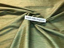 Load image into Gallery viewer, Cypress Green 100% Silk Dupioni.   1/4 Metre Price