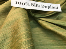 Load image into Gallery viewer, Cypress Green 100% Silk Dupioni.   1/4 Metre Price