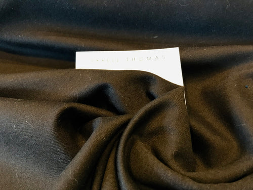 Dark Brown 100% Wool Flannel.    1/4 Metre Price
