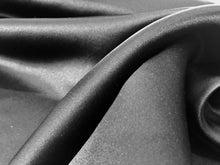 Load image into Gallery viewer, Black 100% Silk Double Faced Peau de Soie.   1/4 Metre Price
