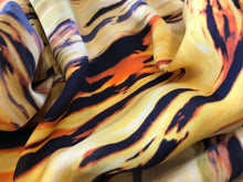 Load image into Gallery viewer, Designer Yellow Horizons 100% Silk Georgette      1/4 Meter Price