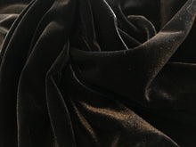 Load image into Gallery viewer, Black Stretch Velvet 90% Polyester 10% Spandex     1/4 Meter Price