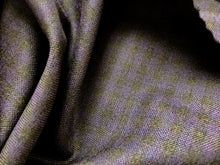 Load image into Gallery viewer, Purple &amp; Brown Plaid 100% Wool Flannel Suiting     1/4 Metre Price
