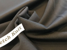 Load image into Gallery viewer, Black Ponte di Roma Knit 65% Rayon 30% Nylon 5% Spandex.  1/4 Meter Price
