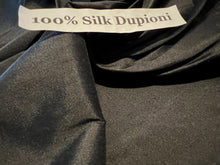 Load image into Gallery viewer, Black 100% Silk Dupioni.      1/4 Meter Price
