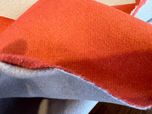 Load image into Gallery viewer, Exclusive Designer Orange &amp; Stone Reversible 70% Cashmere 30% Wool Coating.  1/4 Metre Price