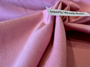 Bubblegum Pink 100% Wool Double  Knit 50% Off!!!!    1/4 Metre Price