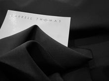 Load image into Gallery viewer, Black  100% Wool Gabardine     1/4 Metre Price