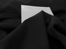Load image into Gallery viewer, Black  100% Wool Gabardine     1/4 Metre Price