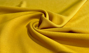 Sunflower Yellow 100% Wool Crepe    1/4 Meter Price