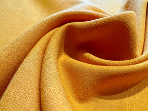 Sunflower Yellow 100% Wool Crepe    1/4 Meter Price