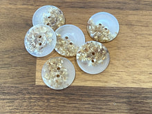 Load image into Gallery viewer, Beige Speckled 2 Hole Button.   Price per Button