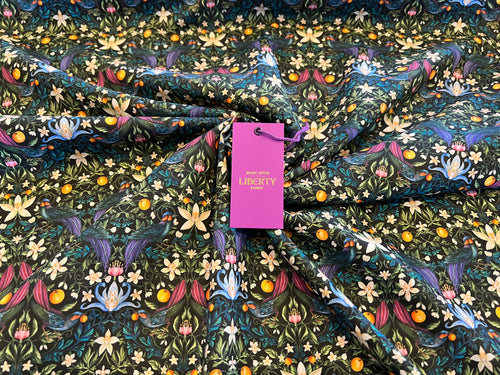 Liberty Forbidden Fruits 100% Cotton Tana Lawn.  1/4 Metre Price
