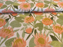 Load image into Gallery viewer, Boho Flowers 100% Cotton Canvas.   1/4 Metre Price
