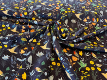 Load image into Gallery viewer, Birds of a Feather 100% Viscose Ecovero   1/4 Metre Price